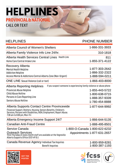 FCSS Helplines