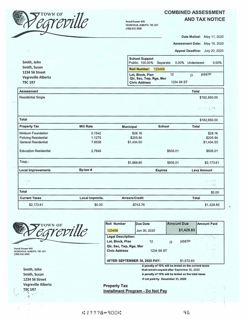 Tax Notice